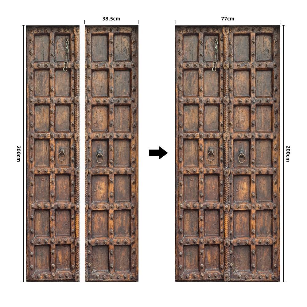 Kreativer 3D-Türsticker Zentral Klassischer Dreidimensionaler Wandsticker Direktverkauf Wasserdicht Und Feuchtigkeitsbeständig Personalisierter Türsticker