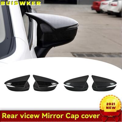 1 Pair Ox Horn Πλαϊνό Κάλυμμα Καθρέπτη Μαύρο Carbon Αναζητήστε Mazda CX-5 2015 2016 CX-4 CX-3 2016 2017 2018