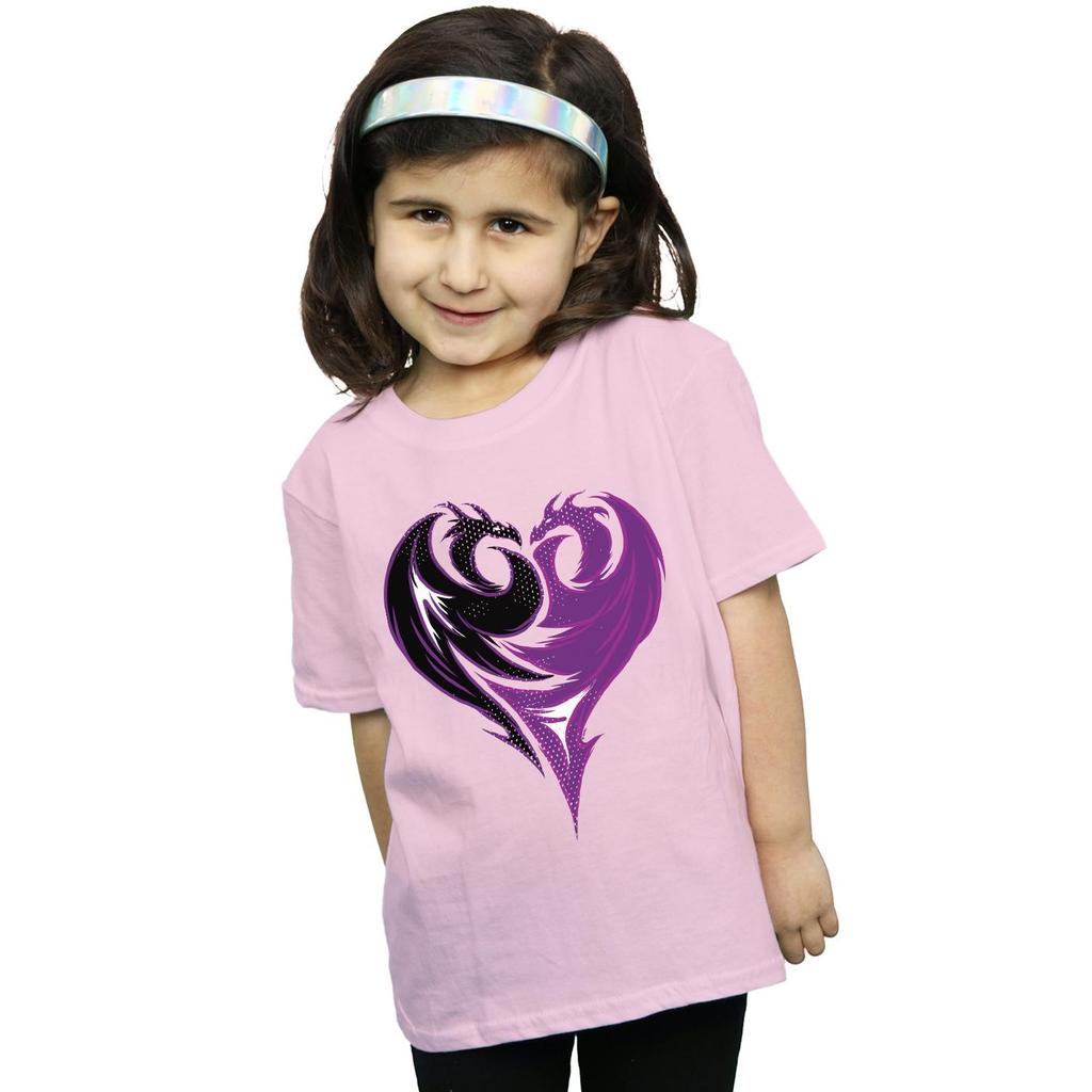 Disney Girls The Descendants Dragon Heart Cotton T-Shirt