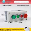 IP65 Waterproof Button Box with Emergency Stop & Indicator Light - 12345-Hole Plastic Enclosure