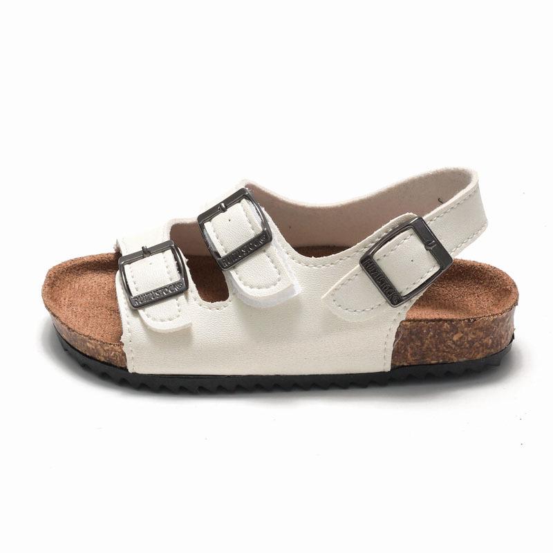 2026 Spring/Summer Kids' Cork Sandals: One-Strap Flip-Flops, Trendy Korean-Style, Double-Ring Design