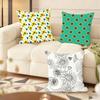 Sunflower Pattern Cushion Cover Soft Short Plush Pillow Cover Smooth Cozy Texture Aesthetic Cushion Case Home Decor