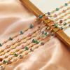 1 Meter Stainless Steel Beads Heart Enamel Chains Bulk for DIY Jewelry Earrings Making Necklaces Supplies Bracelets Accessories