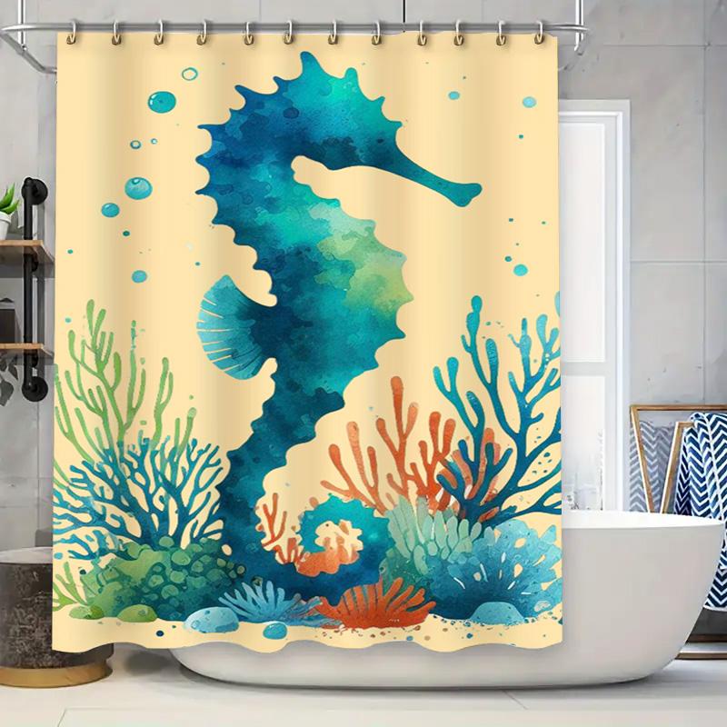 

Farmhouse Christmas Shower Curtain With Name For Bathroom Decor Green Plaid Customizable Size Water Repellent Fabri W60H190(CM)-1 Pcs