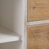 Entrance Unit with Drawers COUNTRY 90 X 35 X 80 Cm Natural White Spruce Wood MDF Wood