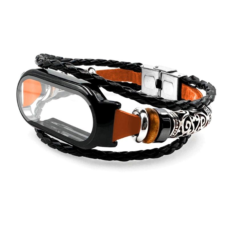 

Quick Release Smartwatch-Loops Anti-scratch Wristband 3 in 1 Bracelet Compatible for Mi-Band 7/7 NFC Comfortable Strap 1 коричневый