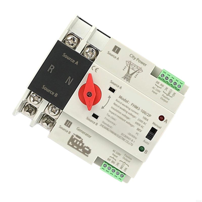 2P 100A Automatic Transfer Switches Voltage 220v Emergency Power Backup Automatic For Smart Home Emergency