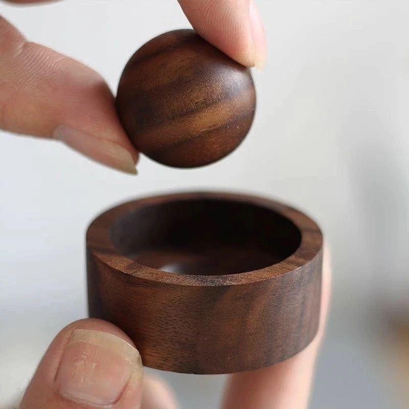 Kugelförmiges Massivholz Ätherisches Öl zur Duftverbesserung, Heim Schlafzimmer Aromatherapie, Langanhaltende Heimduftprodukte