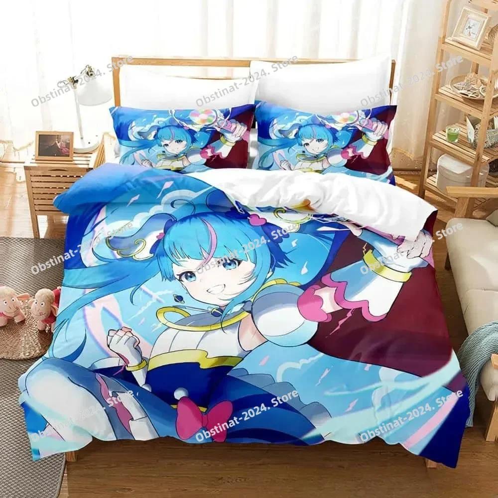 Comforter 3D Anime Kawaii Girls Sora Harewataru Bedding Set Printed With Soft Single Double Queen Super King Size