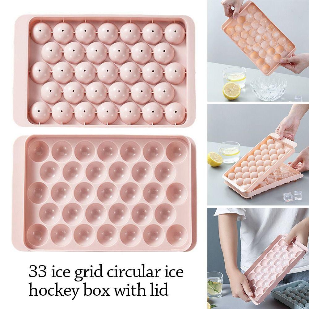 Ice Ball Summer Ice Cube Tray with Lid Ice Bucket Food Grade Ice Cube Maker Kitchen