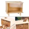 Hamster Hideout Box Wooden Sand Bath Sturdy Transparent Digging Accessory for Things for Hamster Playground