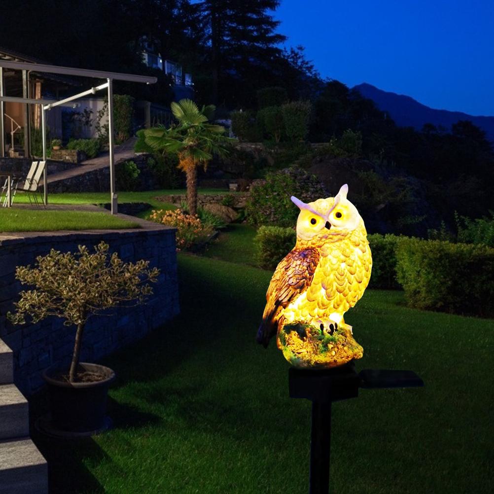 Owl Solar LED Lights Waterproof Garden Decorative with Stake for Outdoor Yard Pathway Outside Patio