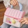 New Cottage Makeup Bag Large Capacity Handheld Cosmetics Storage Bag Portable Multifunctional Cosmetic Pouch Travel