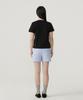 COVERNAT WOMAN Regular Fit Arch Clover Heart T-Shirt Black