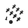 8mm Hole Door Rivet Plastic Rivets Fasteners Screw Clip Fasteners Universal Black Auto Fasteners Retainer Push Pin Clips