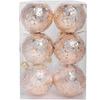 6pcs Sparkling Shatterproof Christmas, Plastic Star Tree Ornaments Hanging Pendants for Xmas Tree Home Party Festival Decoration