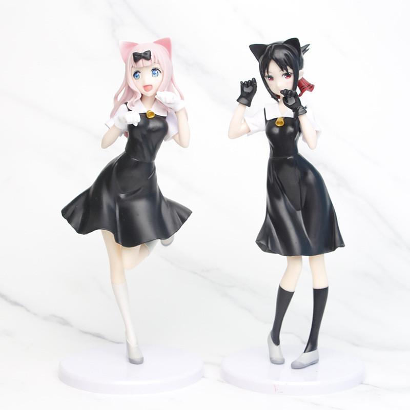 Elegant Kaguya-sama Model Kaguya Shinomiya Chika Fujiwara Pvc Anime Figurine 22cm Display Piece