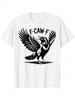Funny F Caw F Raven Crow Graphic Unisex T-Shirt - With Raven & F-CAWF Lettering