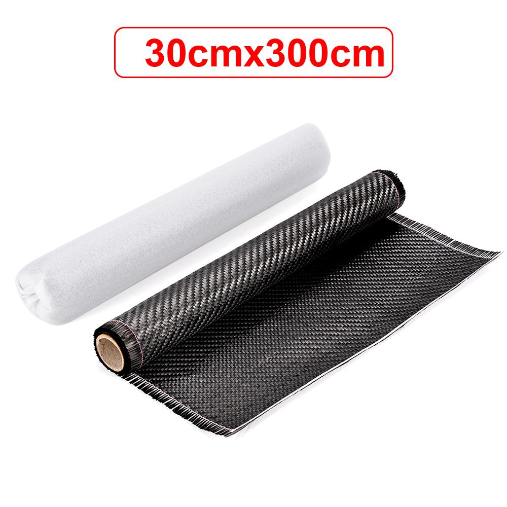 60/100/150/300cm 3K 200gsm 0.2mm Thickness 30/50cm Wide Plain Carbon Fiber Cloth Fabric For Commercial Car Part Sport Equipment