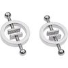Nipple Clip Clamps Circular Stainless Steel Clamp Adjustable Breast Massager Stimulatior Adults Sex Toys for Women and Couple