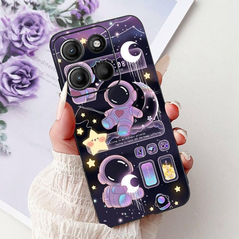 Silicone Case For Motorola Moto G15 G75 2024 Cover Cute Panda Lion Shockproof TPU Phone Cases For MotoG15 MotoG75 G 75 G 15 Etui