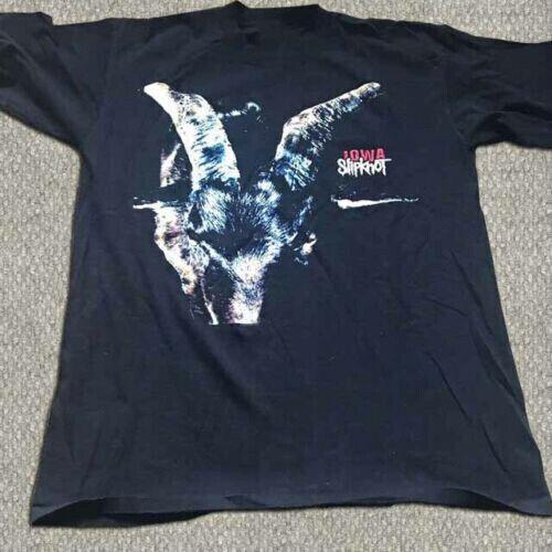 Vintage Slipknot Iowa Tour 2001 Tour Concert Black Men L