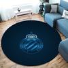 Club Brugge KV Round Area Rug,Carpet Rug for Living Room Bedroom Sofa Playroom Decor,Non-slip Floor Mat