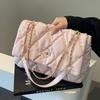 Borsa a tracolla con catena di diamanti premium nuova versione coreana alla moda versatile borsa da pendolare borsa a tracolla borsa a tracolla obliqua di nicchia