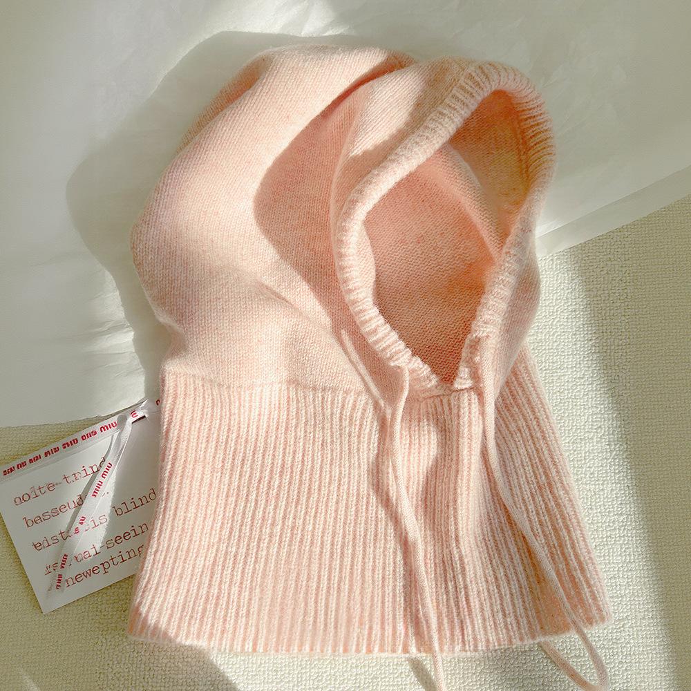 Autumn and Winter Men and Women Knitted Hats for Cervical Vertebrae Neck Scarf  Ears  Thickened and Warm