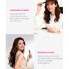 Mini Cordless Hair Straightener Brush Portable Women Bangs Hair Straightening Comb USB Rechargeable Fast Heating Electric Hair Brush