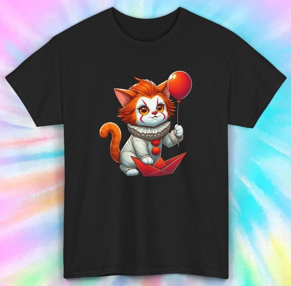 

Pennywise Cat T-Shirt | Cute Horror Movie Parody Tee S-5XL L