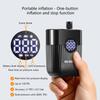 Compacts Rechargeable Air Pumps for Bicycles 150PSI Capacity Light Weight Plastic Construction Travel Cycling Essential