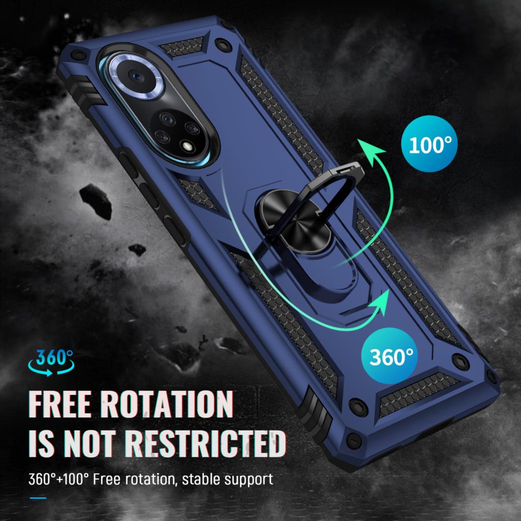 Phone Case For Huawei HONOR 50 NOVA 9 Luxury Anti-fall Armor Rugged With Car Magnetic Ring Bracket Shockproof Protect Cover