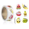 500Pcs/Roll Irregular Cute Cartoon Fruit Reward Stickers For Children Diy Stickers Sealing Stickers Decoration
