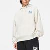 Li-Ning Disney Collaboration Series Monsters University Letter Cartoon Print Fleece Warm Loose Pullover Hoodie Unisex Hoodies Off-White AWDT815-2