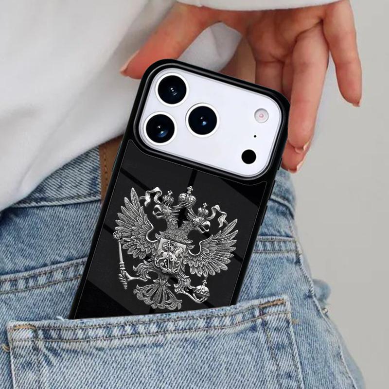 Russia Russian Coat Of Arms Phone Case for iPhone 17ProMax 12 13 14 15 16e 17 Pro Max Plus Air Cover