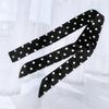 1pc Fashion Ribbon Polka Dot Scarf Printed Thin Scarf Headband Korean Style Neckerchief Long Scarves