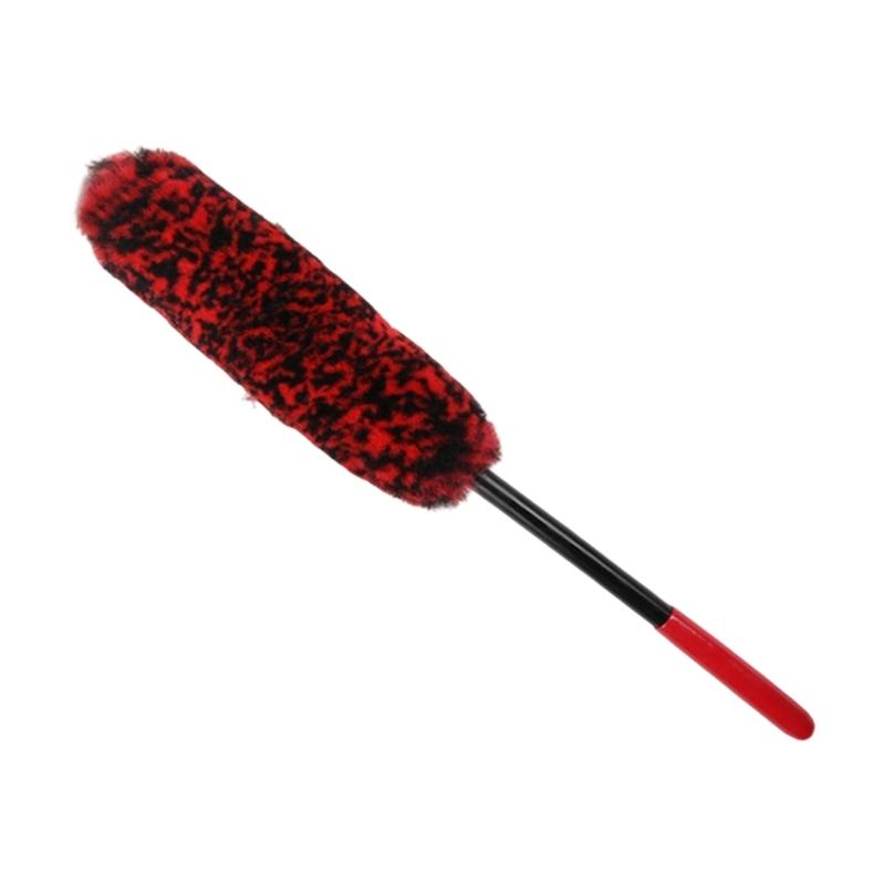 Soft Wheel Brush Compact Short Handle Ergonomic Grip For Deep Rims Cleaning Brake Dust Removal Detailing Brushes