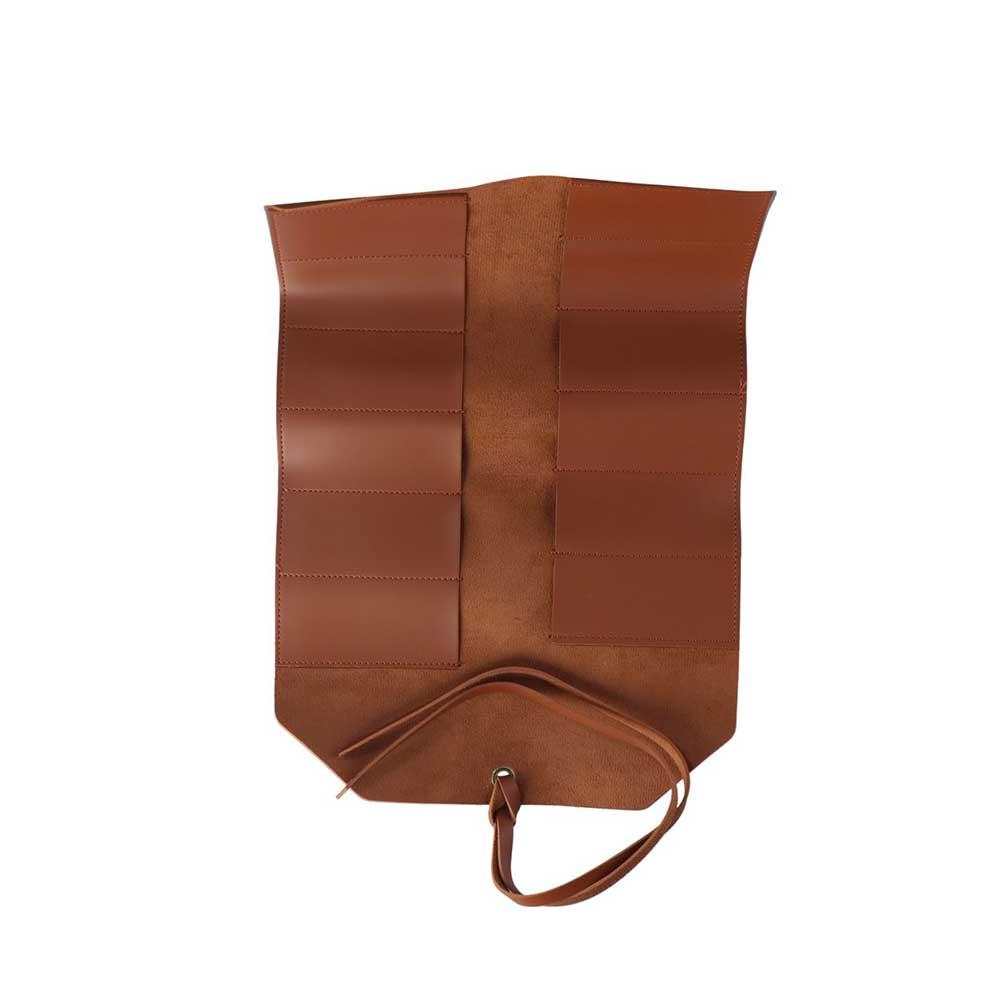 Case Wrench Storage Bag Carry Tool Organizer Leather Folding Bag Tool Storage Bag Tool Roll Up Bag