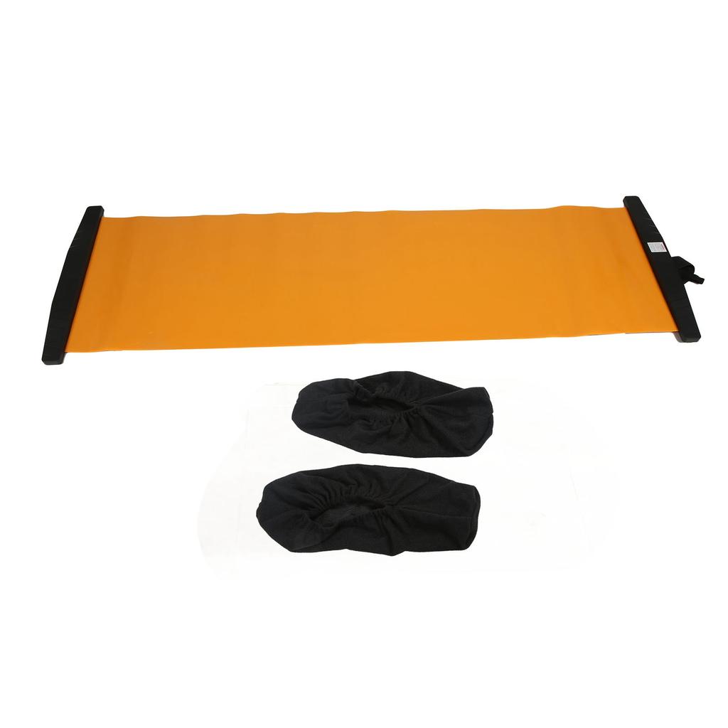 Slide Board Non Slip Sliding Mat and Shoe Covers Balance Exercise  ing Fitness Equipment for Ski Skating
