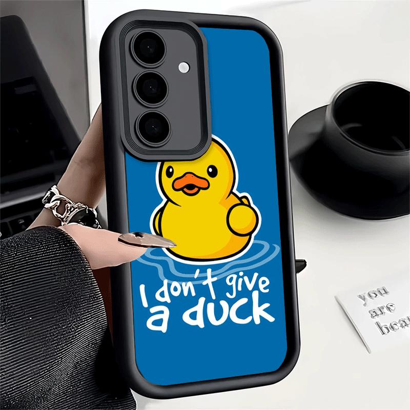 Phone Case for Samsung Galaxy S26 S25 Ultra S24 FE Funny Cute Cartoon Duck Shell S23 Plus S22 + S21 S20 5G Soft Silicone Funda