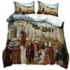 3D Jesus Duvet Cover Christian Sacred Jesus Bedding Set God Bless You Soft Quilt Cover Set King Queen Size For Adults Women Men