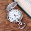 Pocket Watch Locomotive Alloy Quartz Movement Watch Vintage Necklace Watch with Chain for Collection Daily Use