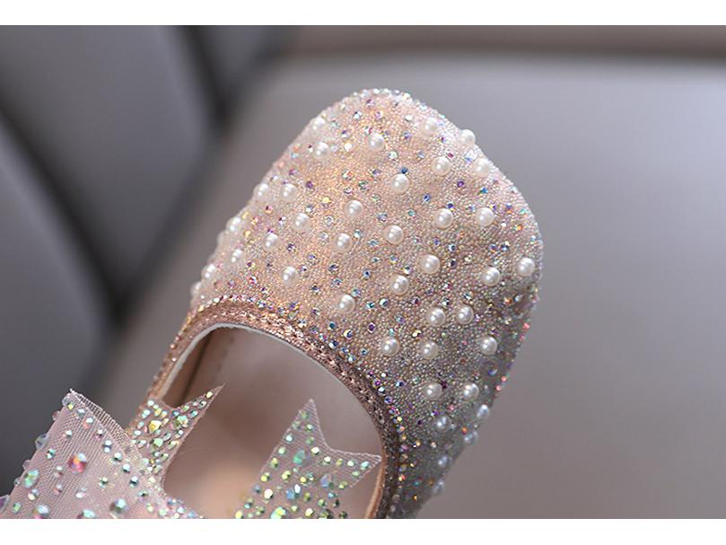 2025 Summer Korean Style Girls' Princess Leather Dance Shoes for Kids