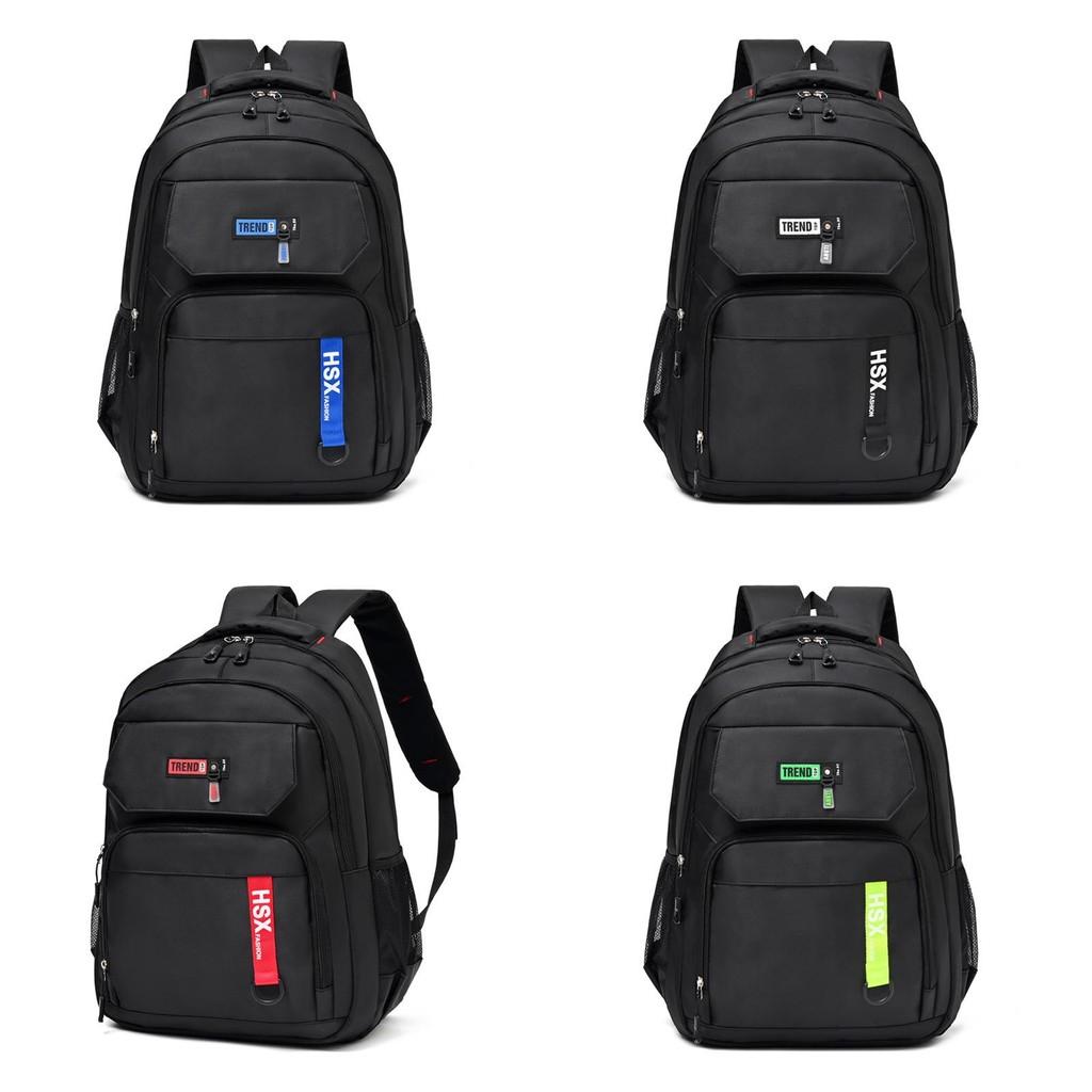 Oxford Cloth Large Capacity Backpack For Travel And School With Letter Printed For Men And Women