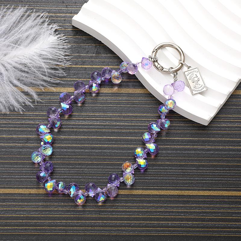 

Crystal Teardrop Bead Hanger Phone Chain ABS