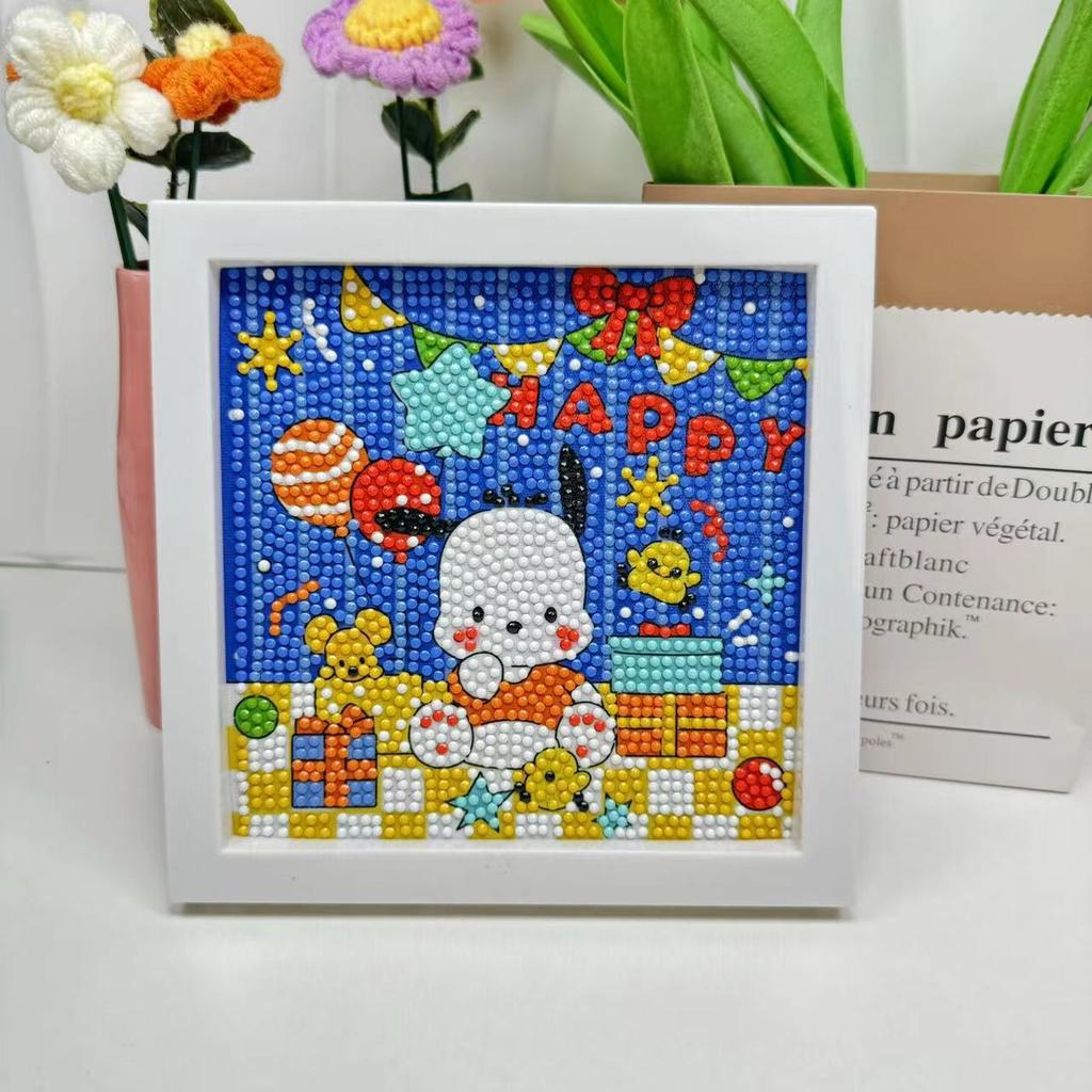 Free Shipping/Cartoon Diamond Painting Children'S Gift Handmade Cross Stitch Framed Diy Bedroom Sticker