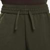 Nike Kids Elastic Waist Mid Rise Solid Fit Straight Leg Shorts Kids Shorts Green FB1327-325