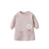 Girls' Pocket Sweatshirt Dress 2025 Autumn and Winter New Pink Sunflower Dress for Young Children and Little Girls Autumn Princess Dress