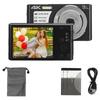 4K Digital Camera 48MP 2.8 Inch 16X Digital Zoom Portable Compact Camera for Teens Beginners Black